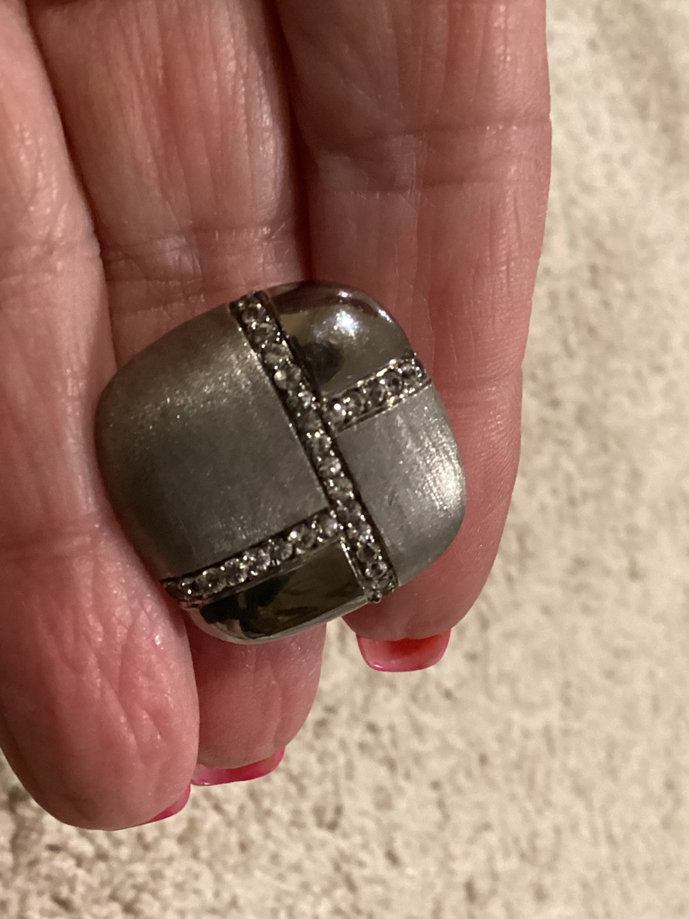 Sterling Silver and Diamond enhancer charm.